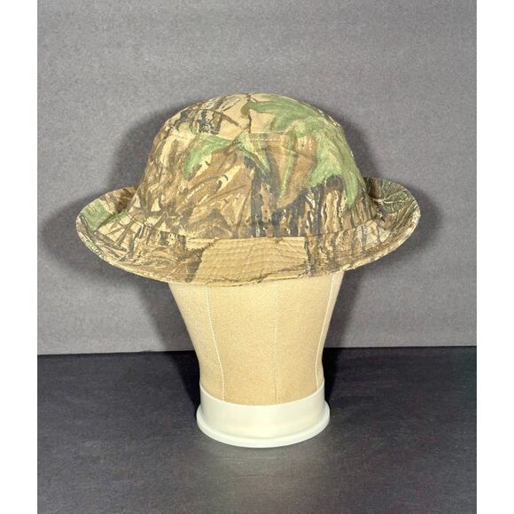 Realtree Camo Bucket Hat L/XL Cotton Outdoor Hunting Hiking Cap Woodland - Picture 2 of 3